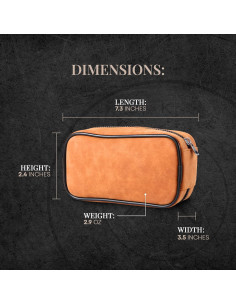 Estuche de viaje de cuero Naked Armor para maquinilla de afeitar 2