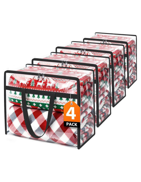 Bolsas de Almacenamiento SpaceTrove 40L - Paquete de 4 Plegables