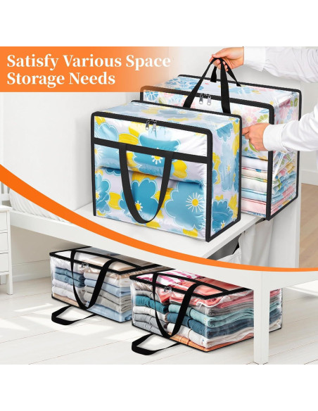 Bolsas de Almacenamiento SpaceTrove 40L - Paquete de 4 Plegables
