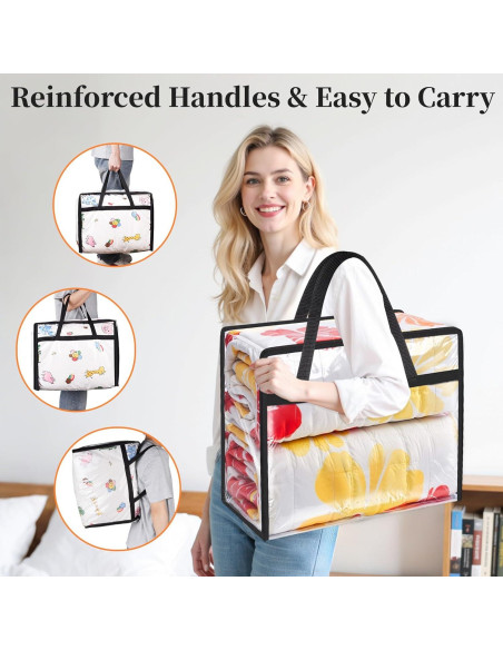 Bolsas de Almacenamiento SpaceTrove 40L - Paquete de 4 Plegables