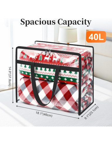 Bolsas de Almacenamiento SpaceTrove 40L - Paquete de 4 Plegables