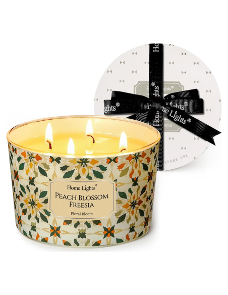 Velas Aromatizadas de Cera de Soja HomeLights 510g 4 Mechas