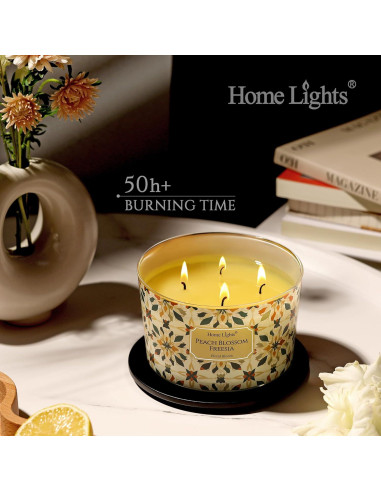 Velas Aromatizadas de Cera de Soja HomeLights 510g 4 Mechas