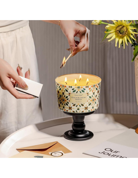 Velas Aromatizadas de Cera de Soja HomeLights 510g 4 Mechas