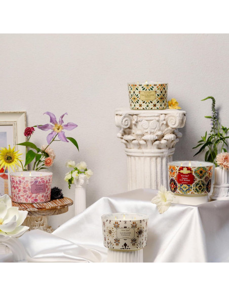 Velas Aromatizadas de Cera de Soja HomeLights 510g 4 Mechas