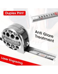 Cinta Métrica Ihvewuo 7.5m Acero Inoxidable Retráctil 2