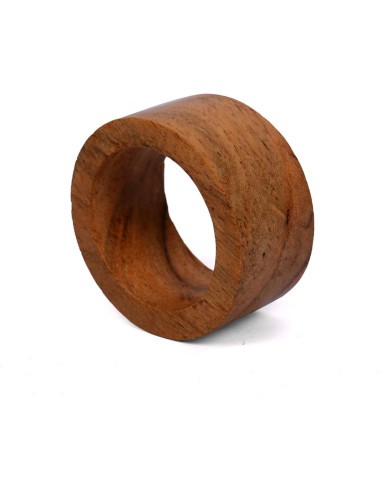 Conjunto de 12 Anillos de Servilleta de Madera Acacia Samhita