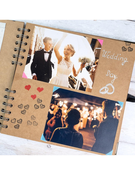 Álbum de Recortes Bstorify 60 Páginas 20.32x20.32cm Marrón