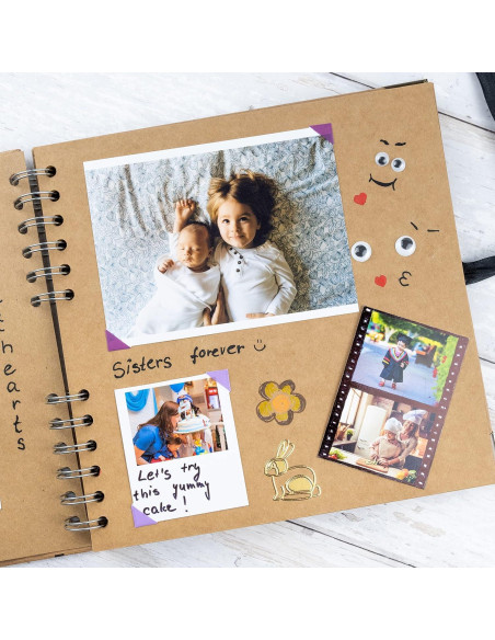 Álbum de Recortes Bstorify 60 Páginas 20.32x20.32cm Marrón