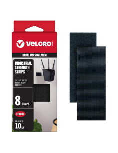 Cinta Adhesiva VELCRO Alta Resistencia 10.16x5.08 cm Negra