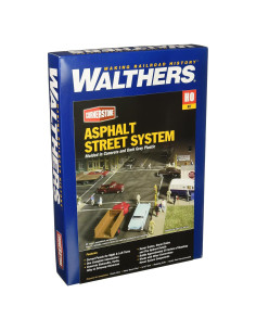 Kit de calles de asfalto Walthers Cornerstone Escala HO