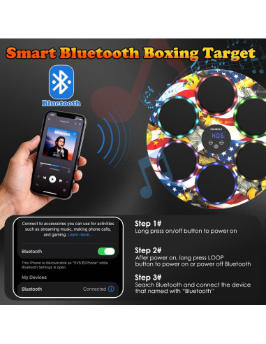 Máquina de Boxeo Musical SHUBOLE PW-030 con Guantes y LED