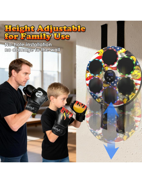 Máquina de Boxeo Musical SHUBOLE PW-030 con Guantes y LED