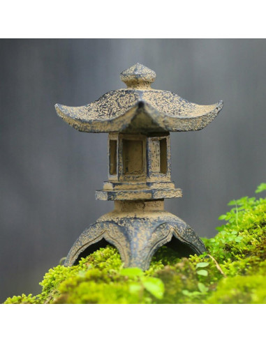 Estatua Pagoda Miniatura Yardwe 8.5x5.2cm Jardín Zen