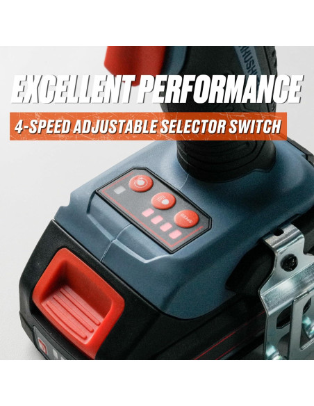 Destornillador de Impacto SENIX X2 20V Inalámbrico 4 Velocidades