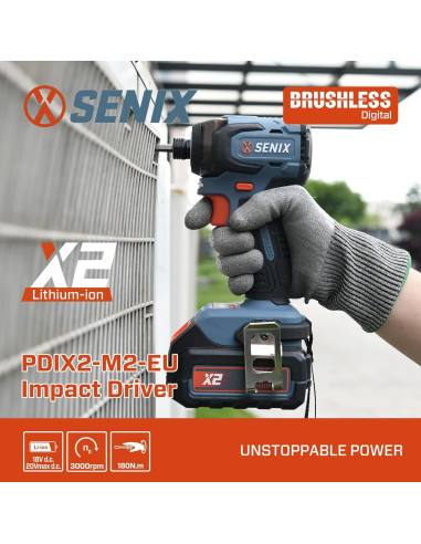 Destornillador de Impacto SENIX X2 20V Inalámbrico 4 Velocidades