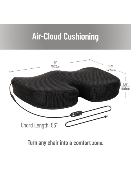 Cojín de Asiento Calentado Mind Reader Air-Cloud 45.7x34.3cm