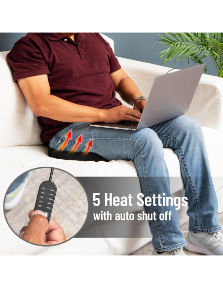 Cojín de Asiento Calentado Mind Reader Air-Cloud 45.7x34.3cm