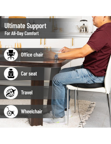 Cojín de Asiento Calentado Mind Reader Air-Cloud 45.7x34.3cm