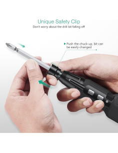 Destornillador Eléctrico ORIA 12 en 1 Recargable con LED 2