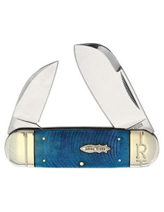 Cuchillo de bolsillo Rough Rider RR2113 Elefante Negro Azul 10.8cm