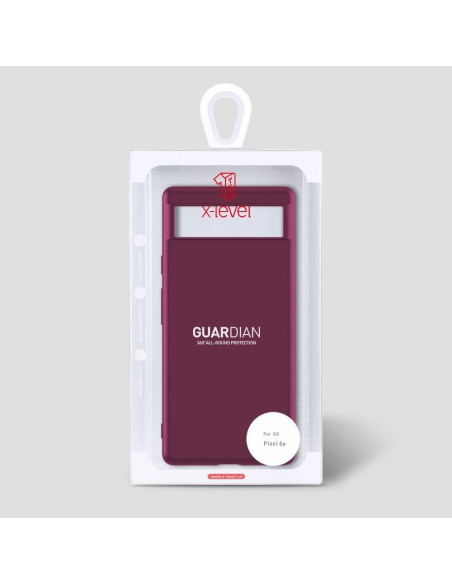 Funda Ultra Fina X-level para Google Pixel 6A - Rojo Vino