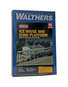 Kit Casa de Hielo y Plataforma Walthers HO Escala 22.86x6.35 cm 2