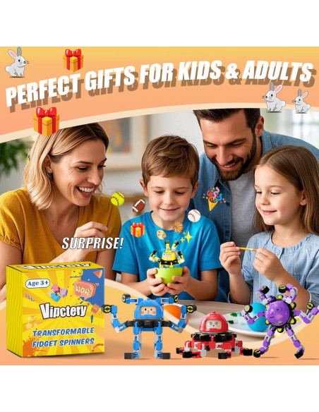12 Piezas Spinners Antiestrés Transformables Vipctery - Juguetes Sensoriales