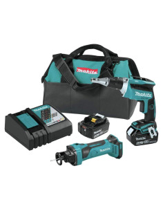 Kit Combo Inalámbrico Makita 18V LXT 2 Piezas 5.0Ah