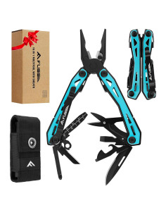 FLISSA Multiherramienta 16-en-1 Acero Inoxidable Azul