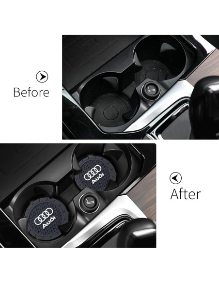 Posavasos de Silicona para Coche YUIQIEUY - 2 Piezas 7 cm