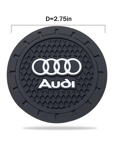 Posavasos de Silicona para Coche YUIQIEUY - 2 Piezas 7 cm