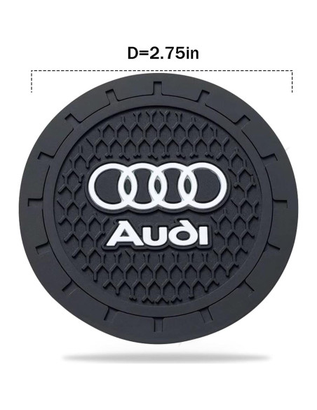 Posavasos de Silicona para Coche YUIQIEUY - 2 Piezas 7 cm