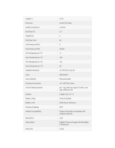 Manómetro Digital Ashcroft 0-10000 psi con Retroiluminación 2