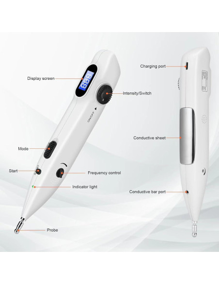 Bolígrafo de Acupuntura Electrónica iVolconn Recargable 20 Niveles