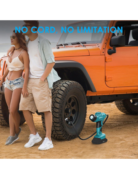 Inflador de Neumáticos ACROPOW 18V Inalámbrico Digital