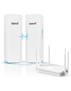 Kit Puente Inalámbrico UeeVii CPE5824 2.4G 5.8G 5KM IP65