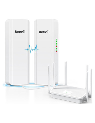 Kit Puente Inalámbrico UeeVii CPE5824 2.4G 5.8G 5KM IP65