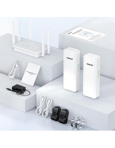 Kit Puente Inalámbrico UeeVii CPE5824 2.4G 5.8G 5KM IP65