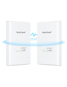 Puente WiFi Inalámbrico BrosTrend EAP5 5KM 867Mbps PoE