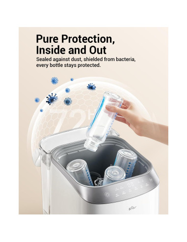 Lavadora de Biberones Bear Pro QXJ-C05F3 - 4 en 1 con 90 Tabletas