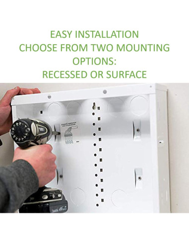 Enclosure Metálico 20" On-Q con Tapa Plegable y Cerradura