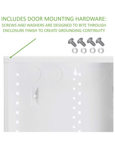 Enclosure Metálico 20" On-Q con Tapa Plegable y Cerradura