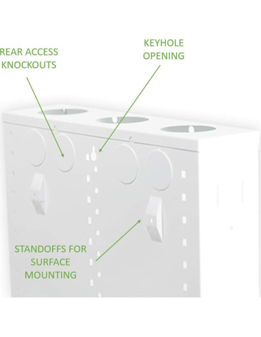 Enclosure Metálico 20" On-Q con Tapa Plegable y Cerradura