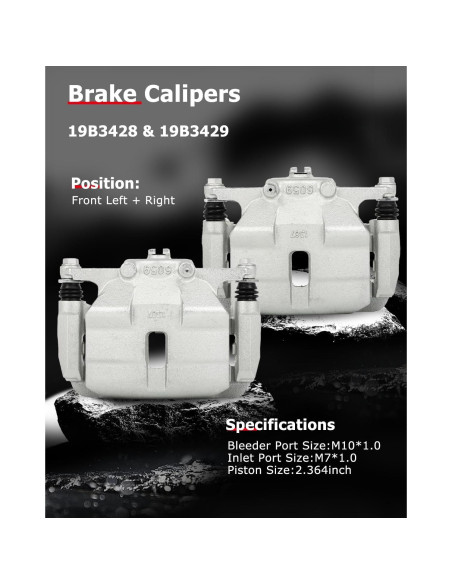 Calipers de Freno Izquierdo y Derecho CCIYU para Nissan y Suzuki