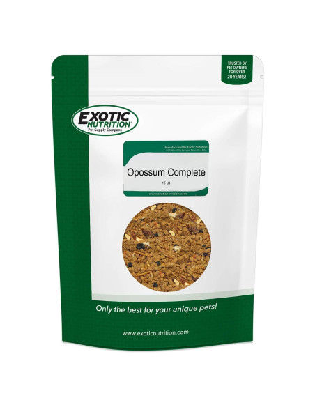 Comida para Opossum Exotic Nutrition 6.8 kg - Dieta Completa