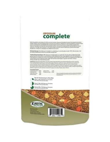 Comida para Opossum Exotic Nutrition 6.8 kg - Dieta Completa