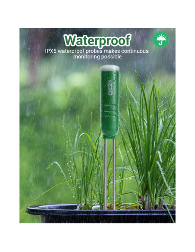 Medidor de Humedad del Suelo 4-en-1 Dr.meter HG01 LCD