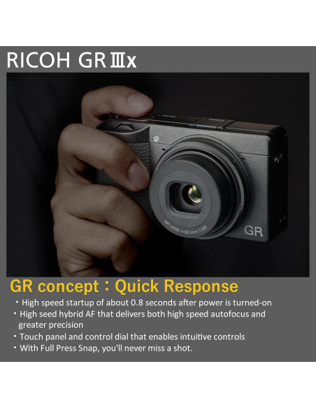 Cámara Compacta Digital Ricoh GR IIIx 24MP APS-C 40mm F2.8