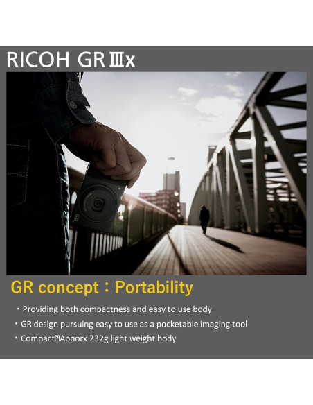 Cámara Compacta Digital Ricoh GR IIIx 24MP APS-C 40mm F2.8